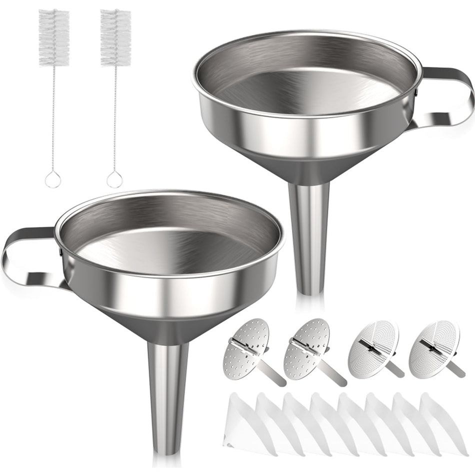 Set di imbuti in acciaio inox 304, per il carico e lo scarico di resine fotosensibili