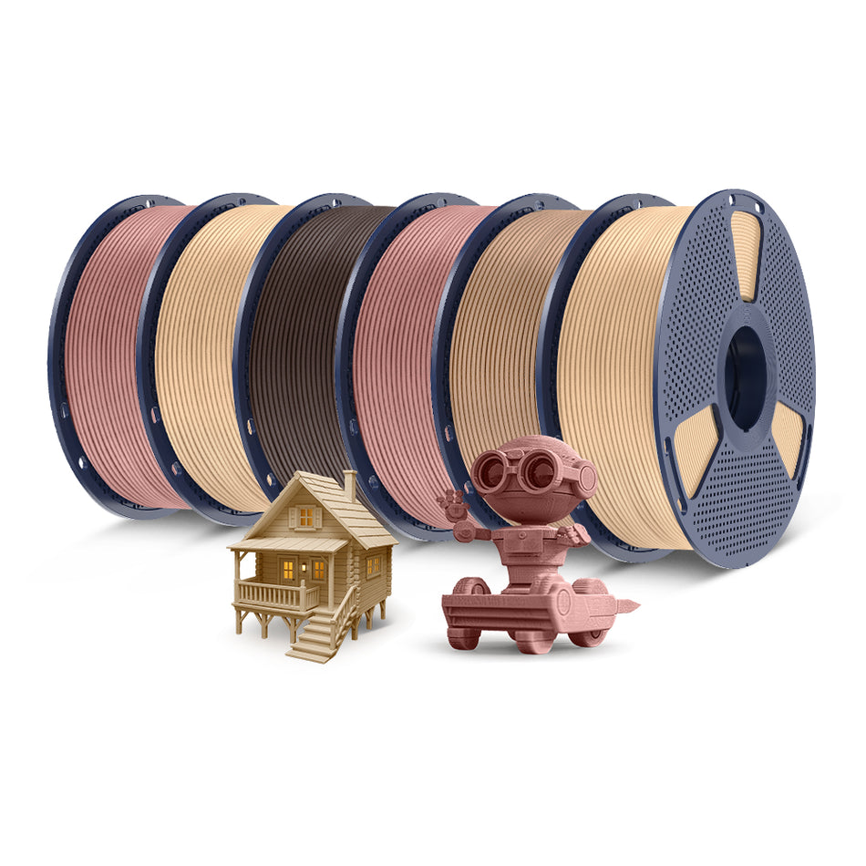 [-2 € cadauno acquistando 3 pezzi]  Filamento PLA Legno Ottimizzato per Stampante 3D - 1KG