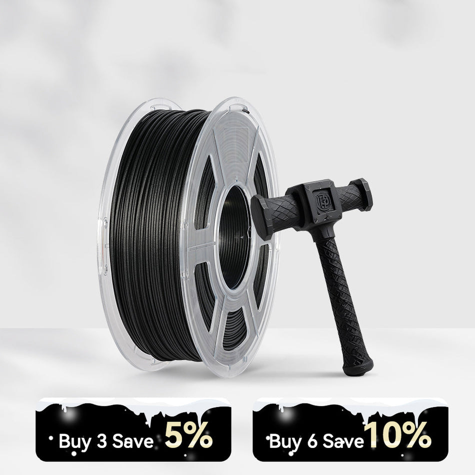 15% Off - Offerta Flash di 7 Giorni | Filamento per stampante 3D in fibra di carbonio nylon-6 (PA6-CF) 1 kg