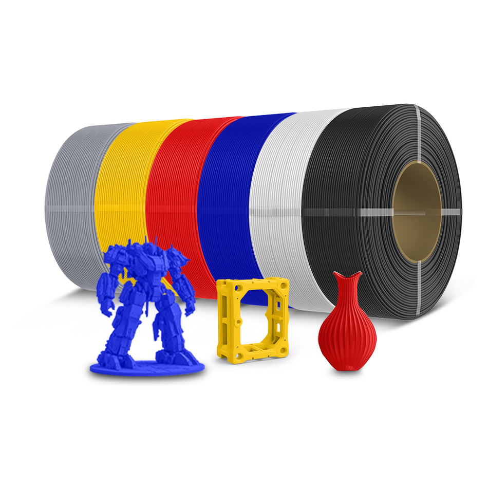 SUNLU Filamento di Ricarica PLA+ e PLA+ 2.0 e PETG - Compatibile con Bobina Riutilizzabile SUNLU 3a Generazione 2025 e Bobina Bambu - 1KG Filamento 1.75mm