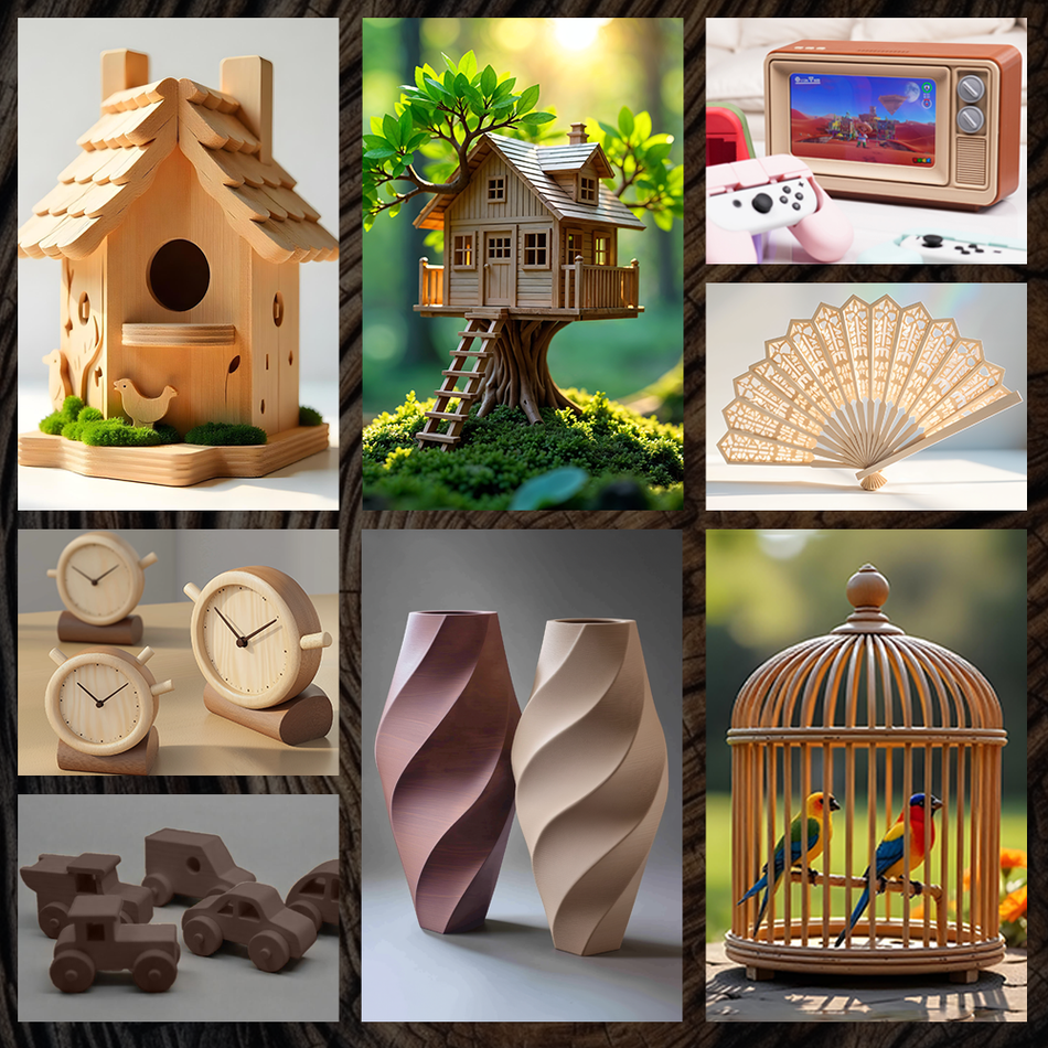 [-2 € cadauno acquistando 3 pezzi]  Filamento PLA Legno Ottimizzato per Stampante 3D - 1KG