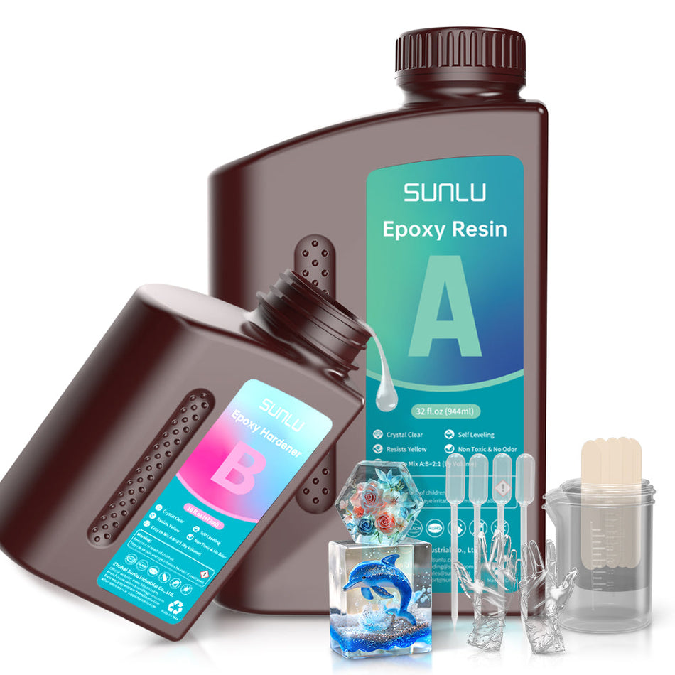 Kit resina epossidica trasparente 48OZ (32OZ+16OZ), perfetto per regali fai da te, colata, rivestimento, decorazione, piano tavolo fiume