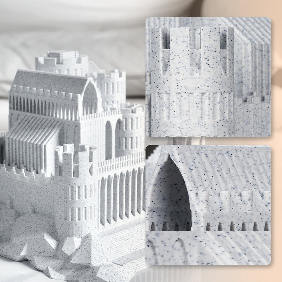 [-2 € cadauno acquistando 3 pezzi]  Filamento per stampante 3D PLA Marble ad alta velocità 1 kg