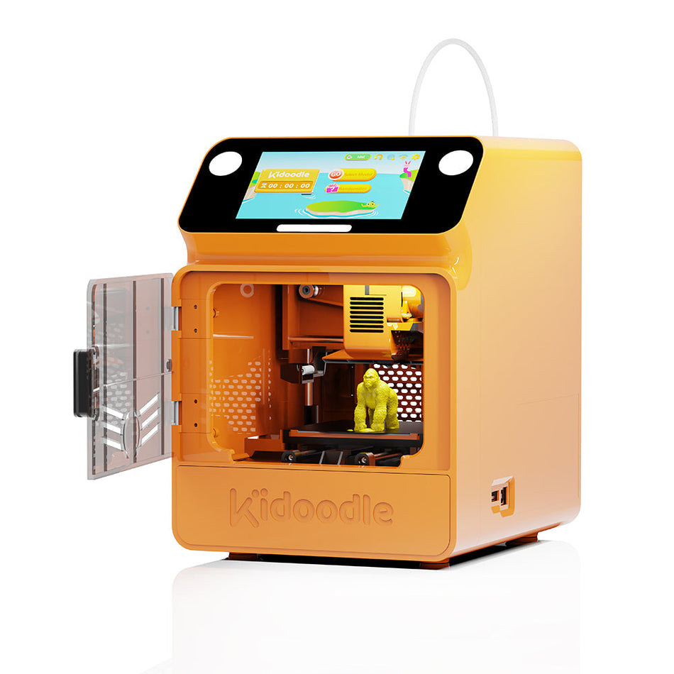 Kidoodle MiniBox A1: stampante 3D per bambini, libera la creatività con Kidoodle, velocità elevata di 600 mm/s, AutoLiv/Design sicuro per i bambini/touch screen da 5", Wi-Fi/controllo tramite app, facile da installare a casa/a scuola