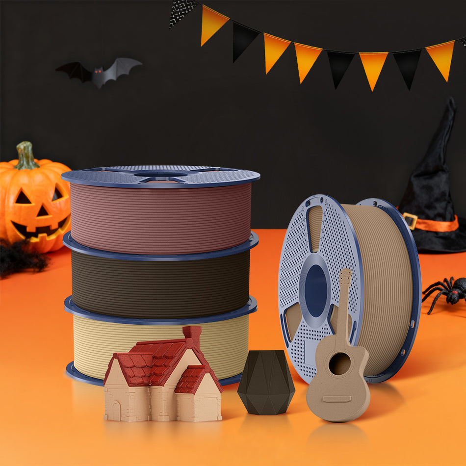 [Offerta Speciale Halloween MOQ: 3KG] Filamento PLA Legno Ottimizzato per Stampante 3D - 1KG